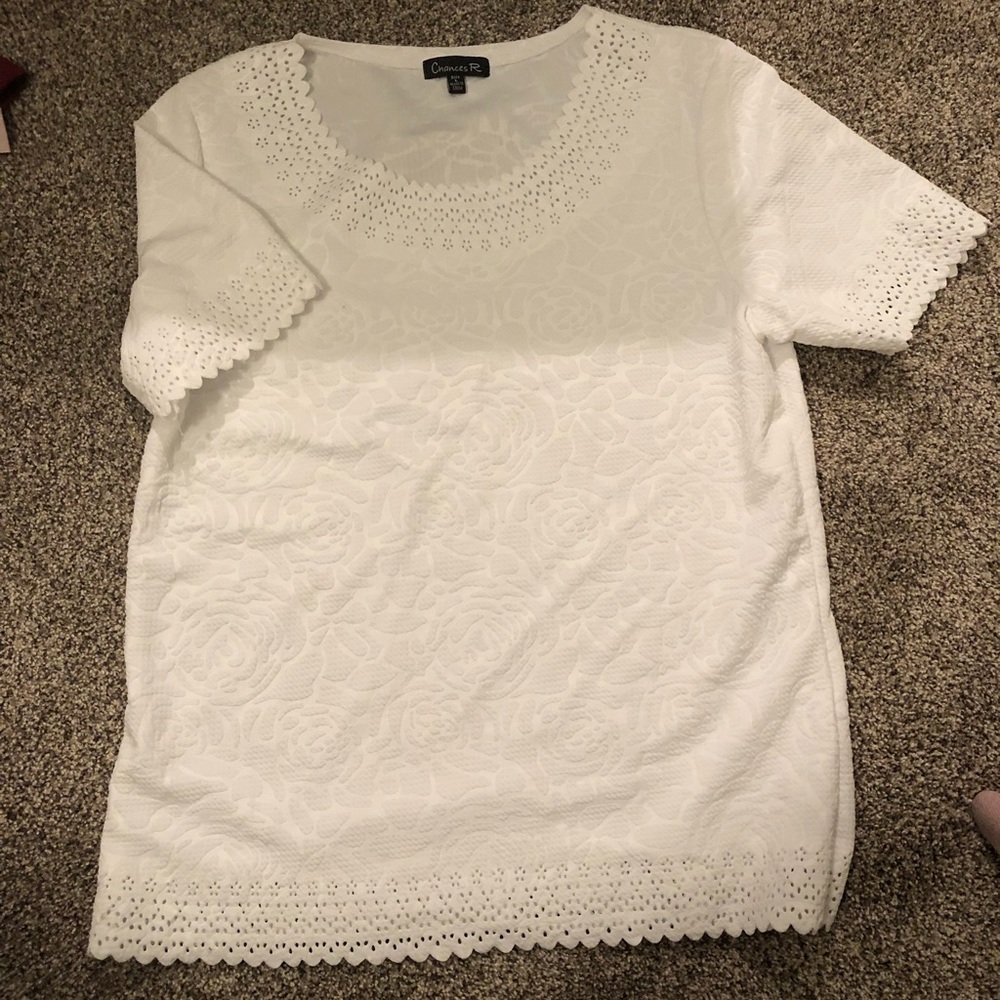 fancy white summer top